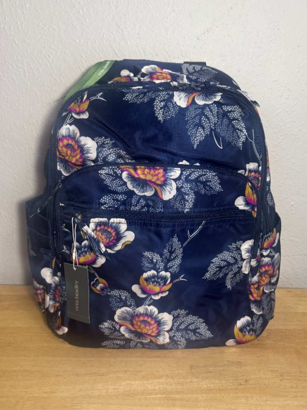 Vera Bradley Bancroft Backpack Nylon Seurat Floral NWT